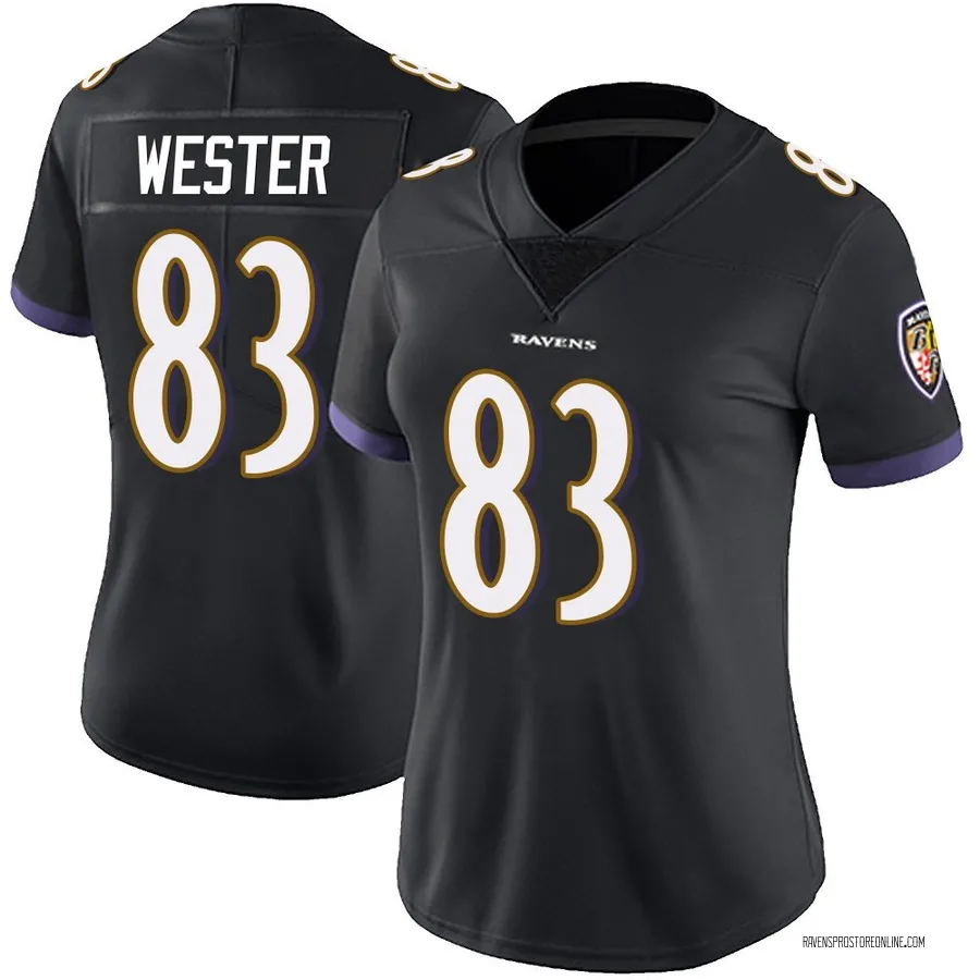 LaJohntay Wester Baltimore Ravens Women's Limited Alternate Vapor Untouchable Nike Jersey - Black