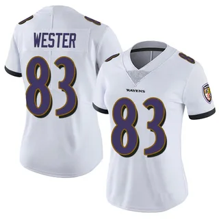 LaJohntay Wester Baltimore Ravens Women's Limited Vapor Untouchable Nike Jersey - White