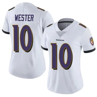 LaJohntay Wester Baltimore Ravens Women's Limited Vapor Untouchable Nike Jersey - White