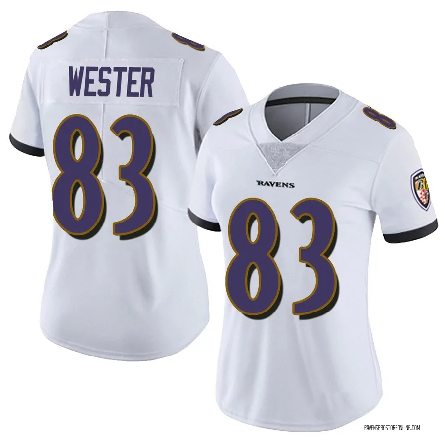 LaJohntay Wester Baltimore Ravens Women's Limited Vapor Untouchable Nike Jersey - White