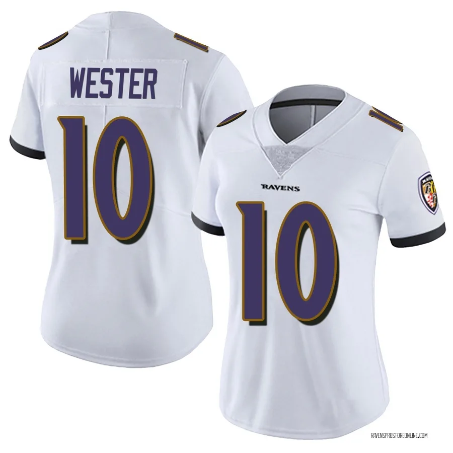 LaJohntay Wester Baltimore Ravens Women's Limited Vapor Untouchable Nike Jersey - White