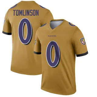 Laken Tomlinson Baltimore Ravens Men's Legend Inverted Nike Jersey - Gold