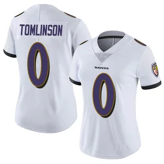 Laken Tomlinson Baltimore Ravens Women's Limited Vapor Untouchable Nike Jersey - White