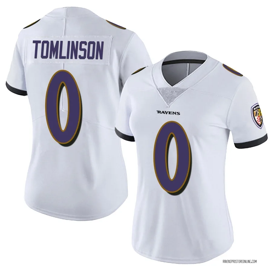 Laken Tomlinson Baltimore Ravens Women's Limited Vapor Untouchable Nike Jersey - White