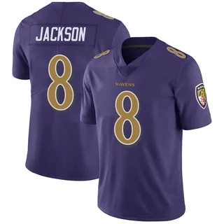 Lamar Jackson Baltimore Ravens Men's Limited Color Rush Vapor Untouchable Nike Jersey - Purple