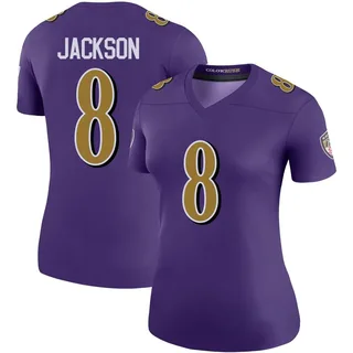 Lamar Jackson Baltimore Ravens Women's Color Rush Legend Nike Jersey - Purple