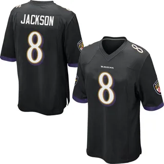 Lamar Jackson Baltimore Ravens Youth Game Jersey - Black