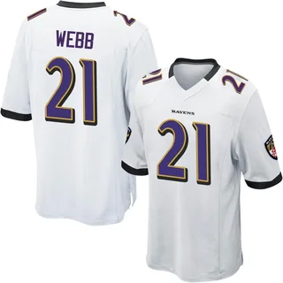 Lardarius Webb Baltimore Ravens Men's Game Nike Jersey - White