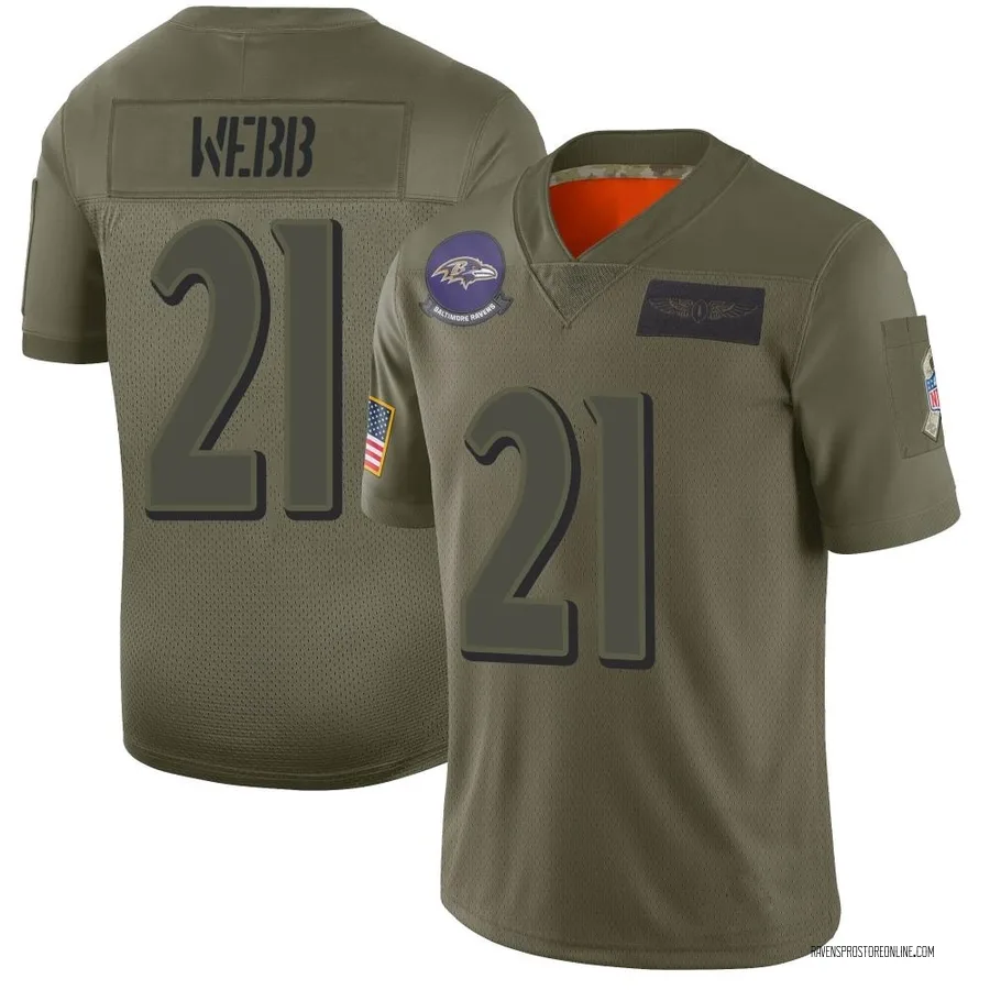 Lardarius Webb Baltimore Ravens Men's Limited 2019 Salute to Service Nike Jersey - Camo