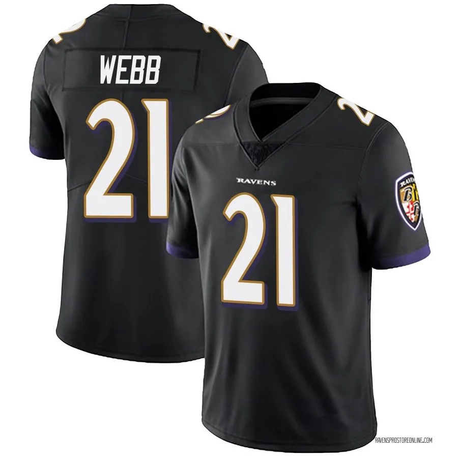Lardarius Webb Baltimore Ravens Men's Limited Alternate Vapor Untouchable Nike Jersey - Black