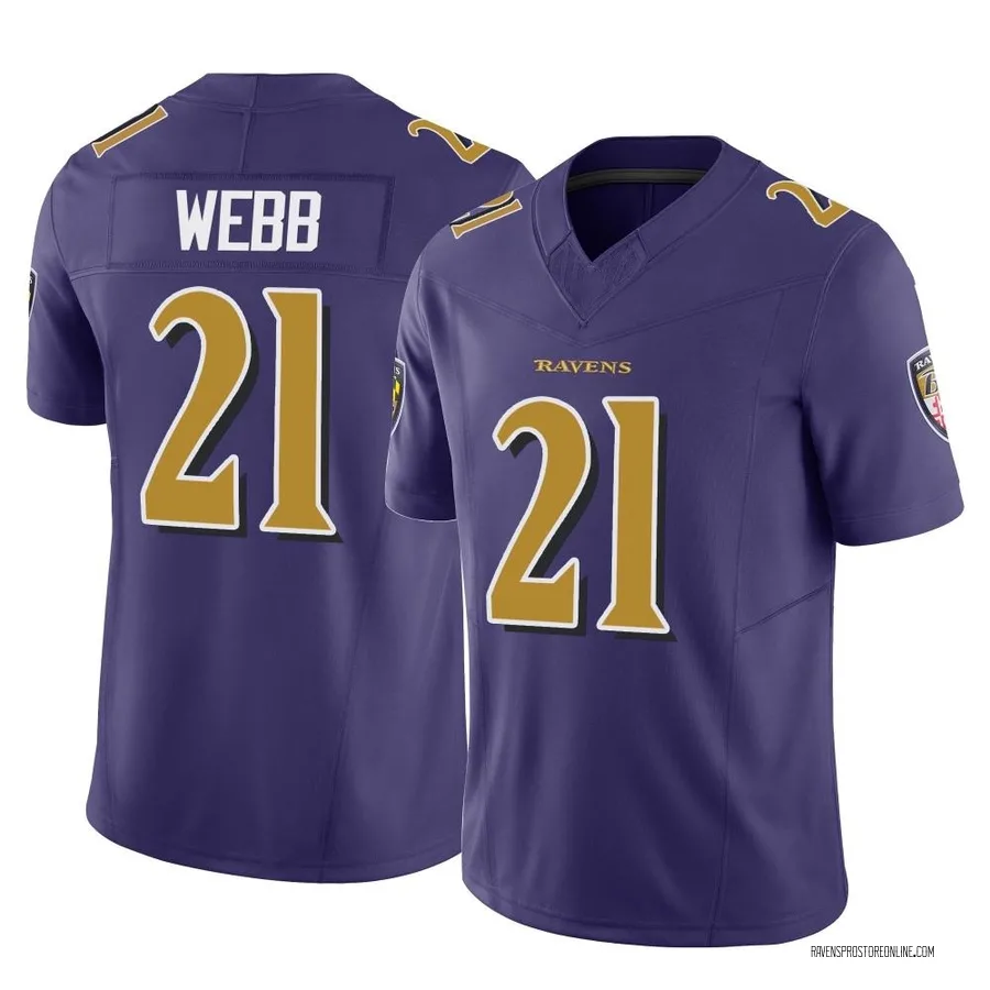 Lardarius Webb Baltimore Ravens Men's Limited Vapor F.U.S.E. Nike Jersey - Purple