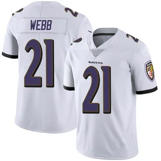 Lardarius Webb Baltimore Ravens Men's Limited Vapor Untouchable Nike Jersey - White