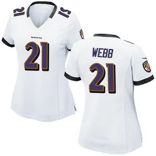 Lardarius Webb Baltimore Ravens Women's Game Nike Jersey - White
