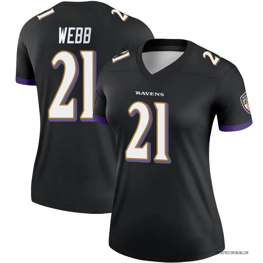 Lardarius Webb Baltimore Ravens Women's Legend Nike Jersey - Black