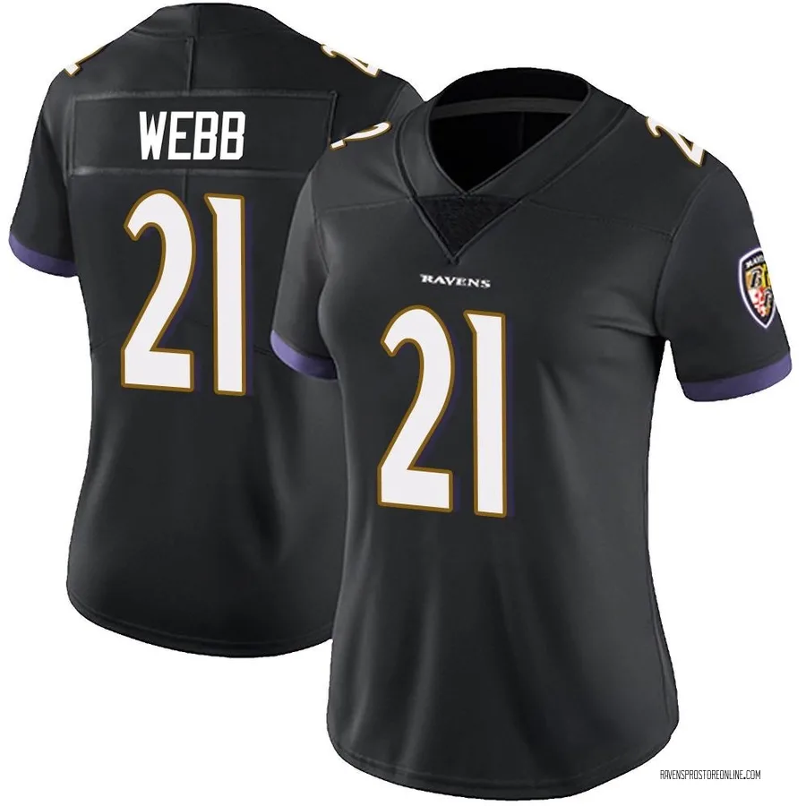 Lardarius Webb Baltimore Ravens Women's Limited Alternate Vapor Untouchable Nike Jersey - Black