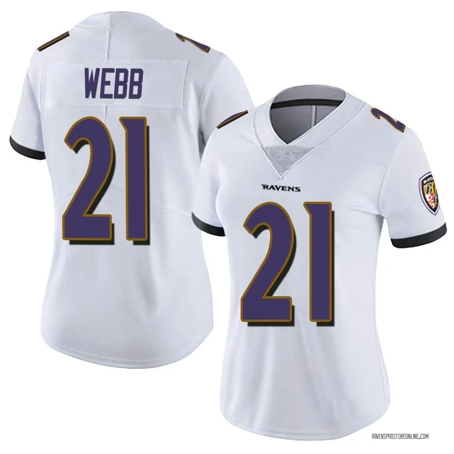 Lardarius Webb Baltimore Ravens Women's Limited Vapor Untouchable Nike Jersey - White