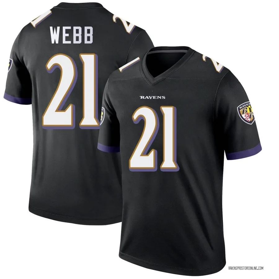 Lardarius Webb Baltimore Ravens Youth Legend Nike Jersey - Black