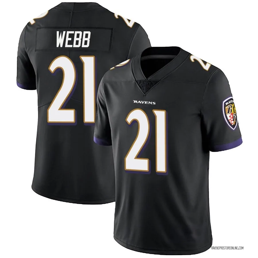 Lardarius Webb Baltimore Ravens Youth Limited Alternate Vapor Untouchable Nike Jersey - Black