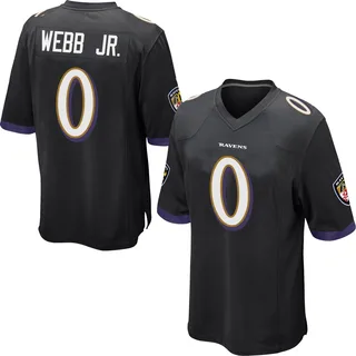 Lardarius Webb Jr. Baltimore Ravens Men's Game Nike Jersey - Black