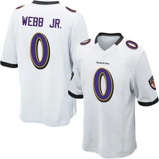 Lardarius Webb Jr. Baltimore Ravens Men's Game Nike Jersey - White