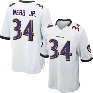 Lardarius Webb Jr. Baltimore Ravens Men's Game Nike Jersey - White