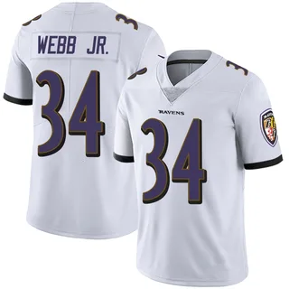 Lardarius Webb Jr. Baltimore Ravens Men's Limited Vapor Untouchable Nike Jersey - White