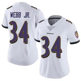 Lardarius Webb Jr. Baltimore Ravens Women's Limited Vapor Untouchable Nike Jersey - White