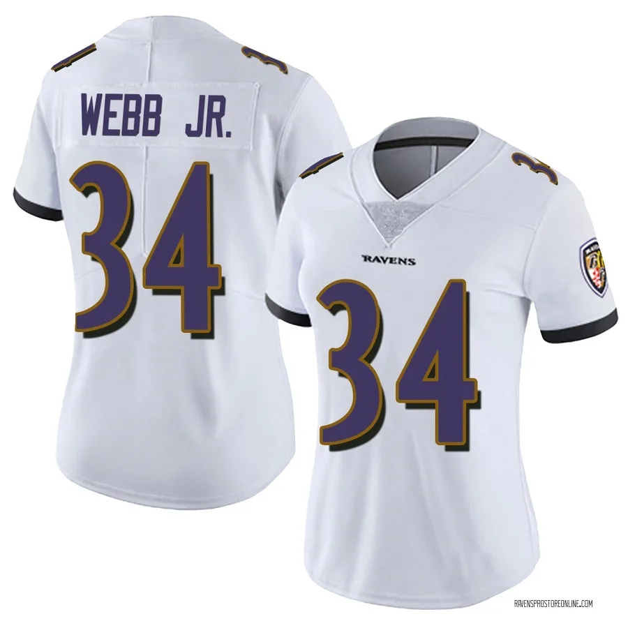 Lardarius Webb Jr. Baltimore Ravens Women's Limited Vapor Untouchable Nike Jersey - White