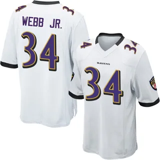 Lardarius Webb Jr. Baltimore Ravens Youth Game Nike Jersey - White