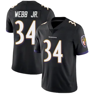 Lardarius Webb Jr. Baltimore Ravens Youth Limited Alternate Vapor Untouchable Nike Jersey - Black