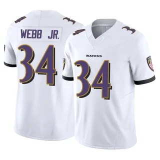 Lardarius Webb Jr. Baltimore Ravens Youth Limited Vapor F.U.S.E. Nike Jersey - White