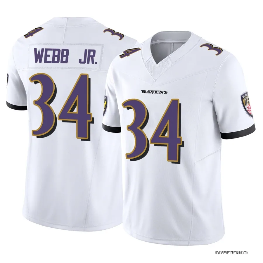 Lardarius Webb Jr. Baltimore Ravens Youth Limited Vapor F.U.S.E. Nike Jersey - White