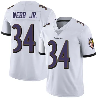 Lardarius Webb Jr. Baltimore Ravens Youth Limited Vapor Untouchable Nike Jersey - White