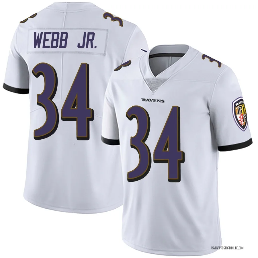 Lardarius Webb Jr. Baltimore Ravens Youth Limited Vapor Untouchable Nike Jersey - White