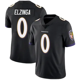 Luke Elzinga Baltimore Ravens Men's Limited Alternate Vapor Untouchable Nike Jersey - Black