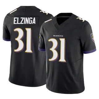 Luke Elzinga Baltimore Ravens Men's Limited Vapor F.U.S.E. Nike Jersey - Black