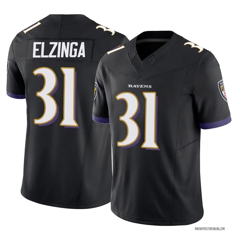 Luke Elzinga Baltimore Ravens Men's Limited Vapor F.U.S.E. Nike Jersey - Black