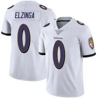 Luke Elzinga Baltimore Ravens Men's Limited Vapor Untouchable Nike Jersey - White