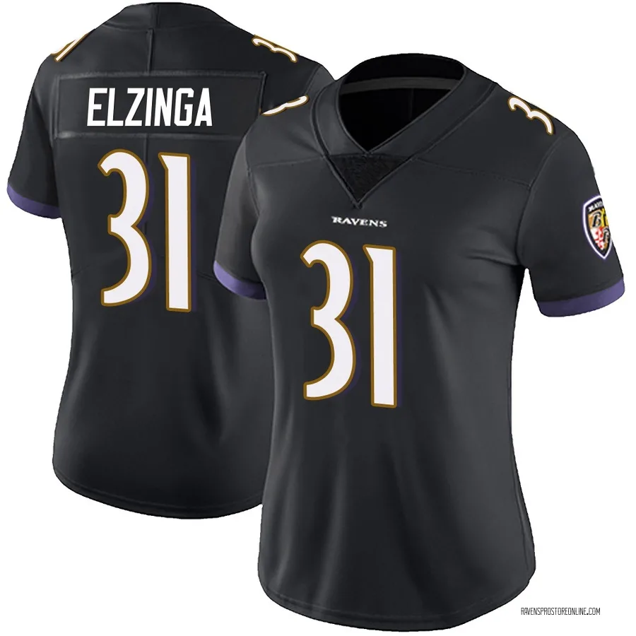 Luke Elzinga Baltimore Ravens Women's Limited Alternate Vapor Untouchable Nike Jersey - Black