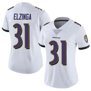 Luke Elzinga Baltimore Ravens Women's Limited Vapor Untouchable Nike Jersey - White