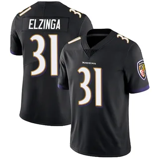 Luke Elzinga Baltimore Ravens Youth Limited Alternate Vapor Untouchable Nike Jersey - Black