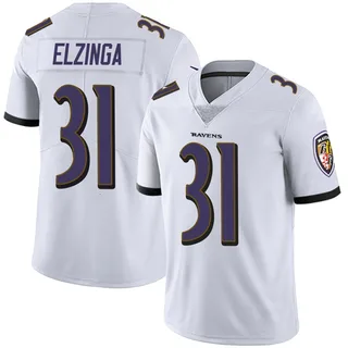 Luke Elzinga Baltimore Ravens Youth Limited Vapor Untouchable Nike Jersey - White