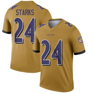 Malaki Starks Baltimore Ravens Men's Legend Inverted Nike Jersey - Gold