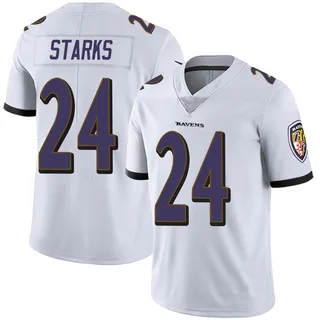 Malaki Starks Baltimore Ravens Men's Limited Vapor Untouchable Nike Jersey - White