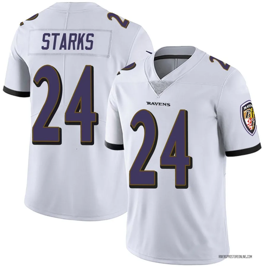 Malaki Starks Baltimore Ravens Men's Limited Vapor Untouchable Nike Jersey - White