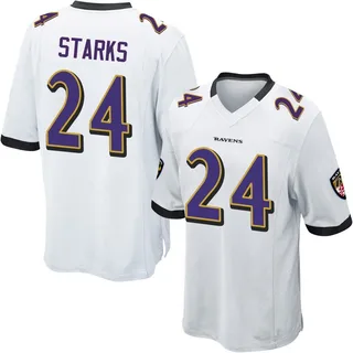 Malaki Starks Baltimore Ravens Youth Game Nike Jersey - White