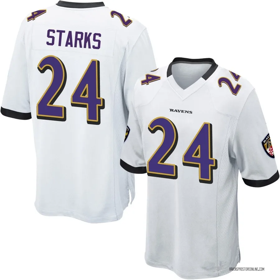 Malaki Starks Baltimore Ravens Youth Game Nike Jersey - White
