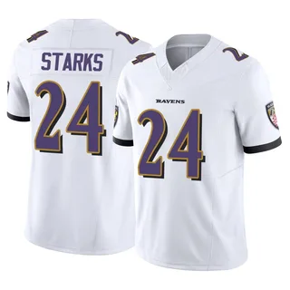 Malaki Starks Baltimore Ravens Youth Limited Vapor F.U.S.E. Nike Jersey - White