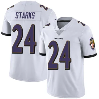 Malaki Starks Baltimore Ravens Youth Limited Vapor Untouchable Nike Jersey - White