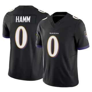 Malik Hamm Baltimore Ravens Men's Limited Vapor F.U.S.E. Nike Jersey - Black